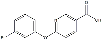 6-(3-bromophenoxy)nicotinic acid Structure