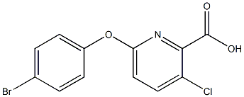 6-(4-bromophenoxy)-3-chloropyridine-2-carboxylic acid