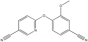 6-(4-cyano-2-methoxyphenoxy)nicotinonitrile Structure