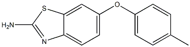 6-(4-methylphenoxy)-1,3-benzothiazol-2-amine 化学構造式