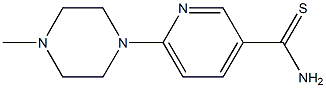 6-(4-methylpiperazin-1-yl)pyridine-3-carbothioamide Struktur