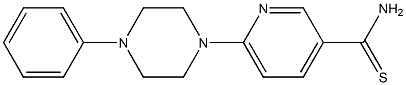  6-(4-phenylpiperazin-1-yl)pyridine-3-carbothioamide