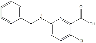 6-(benzylamino)-3-chloropyridine-2-carboxylic acid,,结构式
