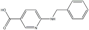 6-(benzylamino)pyridine-3-carboxylic acid Struktur