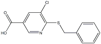 6-(benzylsulfanyl)-5-chloropyridine-3-carboxylic acid