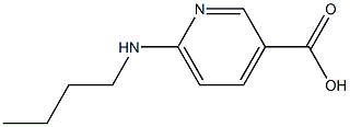 6-(butylamino)pyridine-3-carboxylic acid 结构式