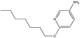 6-(heptyloxy)pyridin-3-amine 化学構造式