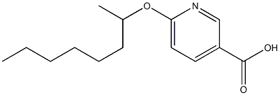 6-(octan-2-yloxy)pyridine-3-carboxylic acid Structure