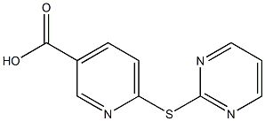 6-(pyrimidin-2-ylsulfanyl)pyridine-3-carboxylic acid Structure