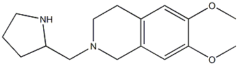 6,7-dimethoxy-2-(pyrrolidin-2-ylmethyl)-1,2,3,4-tetrahydroisoquinoline 结构式