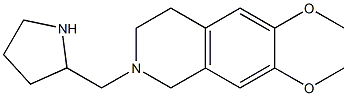 6,7-dimethoxy-2-(pyrrolidin-2-ylmethyl)-1,2,3,4-tetrahydroisoquinoline,,结构式