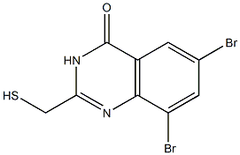 6,8-dibromo-2-(sulfanylmethyl)-3,4-dihydroquinazolin-4-one Structure