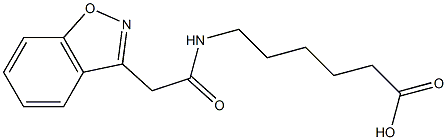 6-[(1,2-benzisoxazol-3-ylacetyl)amino]hexanoic acid Struktur