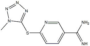  6-[(1-methyl-1H-1,2,3,4-tetrazol-5-yl)sulfanyl]pyridine-3-carboximidamide