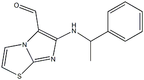 6-[(1-phenylethyl)amino]imidazo[2,1-b][1,3]thiazole-5-carbaldehyde Structure
