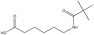 6-[(2,2-dimethylpropanoyl)amino]hexanoic acid,,结构式