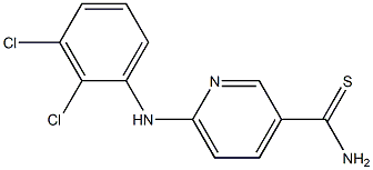 6-[(2,3-dichlorophenyl)amino]pyridine-3-carbothioamide Structure