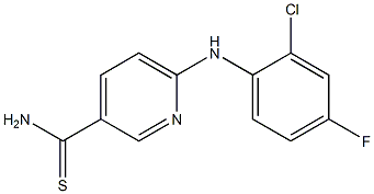 6-[(2-chloro-4-fluorophenyl)amino]pyridine-3-carbothioamide