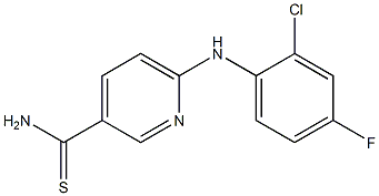  6-[(2-chloro-4-fluorophenyl)amino]pyridine-3-carbothioamide