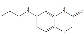 6-[(2-methylpropyl)amino]-3,4-dihydro-2H-1,4-benzoxazin-3-one Struktur