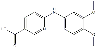 6-[(3,4-dimethoxyphenyl)amino]pyridine-3-carboxylic acid Structure