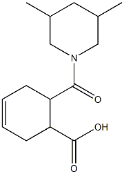 6-[(3,5-dimethylpiperidin-1-yl)carbonyl]cyclohex-3-ene-1-carboxylic acid 结构式