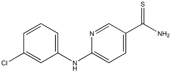 6-[(3-chlorophenyl)amino]pyridine-3-carbothioamide