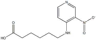 6-[(3-nitropyridin-4-yl)amino]hexanoic acid,,结构式