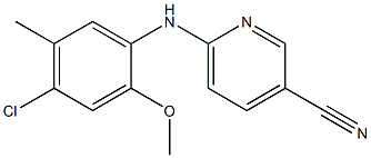 6-[(4-chloro-2-methoxy-5-methylphenyl)amino]pyridine-3-carbonitrile Structure