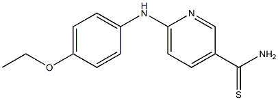 6-[(4-ethoxyphenyl)amino]pyridine-3-carbothioamide 化学構造式