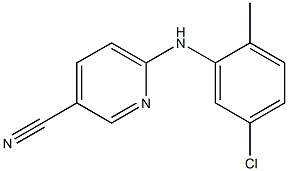 6-[(5-chloro-2-methylphenyl)amino]pyridine-3-carbonitrile Structure