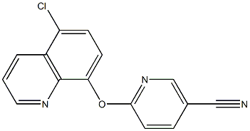 6-[(5-chloroquinolin-8-yl)oxy]nicotinonitrile 化学構造式