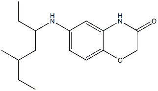  6-[(5-methylheptan-3-yl)amino]-3,4-dihydro-2H-1,4-benzoxazin-3-one