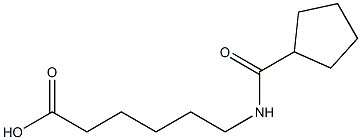 6-[(cyclopentylcarbonyl)amino]hexanoic acid,,结构式