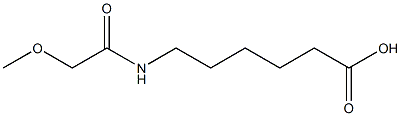 6-[(methoxyacetyl)amino]hexanoic acid Structure