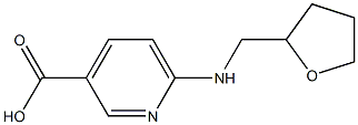 6-[(oxolan-2-ylmethyl)amino]pyridine-3-carboxylic acid Struktur