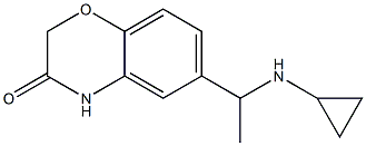 6-[1-(cyclopropylamino)ethyl]-3,4-dihydro-2H-1,4-benzoxazin-3-one,,结构式