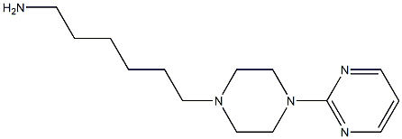 6-[4-(pyrimidin-2-yl)piperazin-1-yl]hexan-1-amine 结构式
