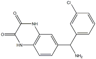 6-[amino(3-chlorophenyl)methyl]-1,2,3,4-tetrahydroquinoxaline-2,3-dione