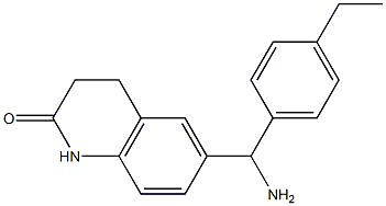 6-[amino(4-ethylphenyl)methyl]-1,2,3,4-tetrahydroquinolin-2-one 结构式