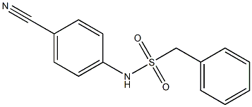 N-(4-cyanophenyl)-1-phenylmethanesulfonamide Structure