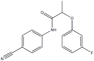 N-(4-cyanophenyl)-2-(3-fluorophenoxy)propanamide|