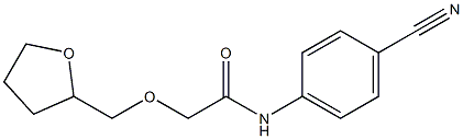 N-(4-cyanophenyl)-2-(oxolan-2-ylmethoxy)acetamide Structure