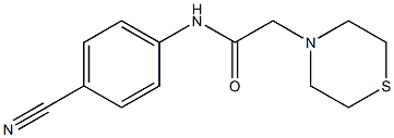 N-(4-cyanophenyl)-2-(thiomorpholin-4-yl)acetamide