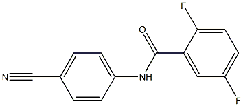 N-(4-cyanophenyl)-2,5-difluorobenzamide Struktur