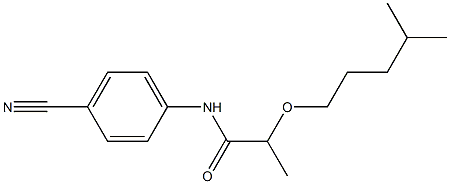 N-(4-cyanophenyl)-2-[(4-methylpentyl)oxy]propanamide Struktur