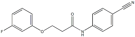 N-(4-cyanophenyl)-3-(3-fluorophenoxy)propanamide Structure