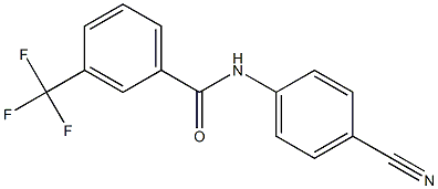 N-(4-cyanophenyl)-3-(trifluoromethyl)benzamide Structure