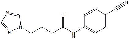 N-(4-cyanophenyl)-4-(1H-1,2,4-triazol-1-yl)butanamide|