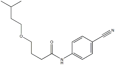 N-(4-cyanophenyl)-4-(3-methylbutoxy)butanamide Structure